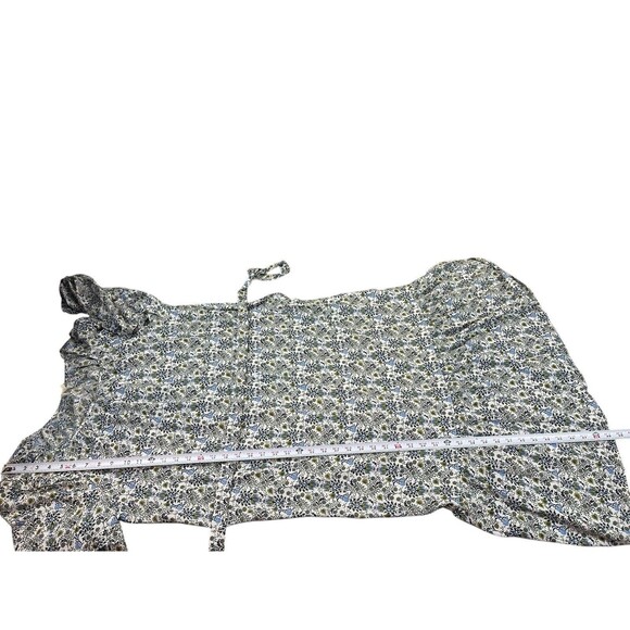 Max Studio Women’s XL Floral Midi Dress Blue Boho Peasant Style NWT MSRP $138 - Picture 8 of 15